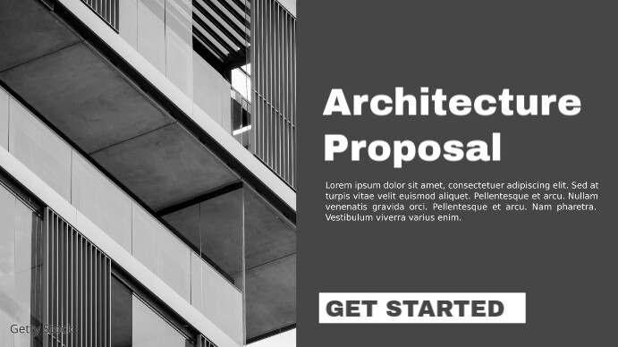 Modern & Minimal Architecture Proposal Presentation (16:9) 演示(16:9) template
