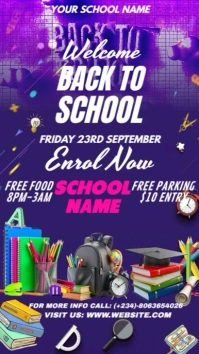 Modern & Minimal Back To School Template Instagram Story