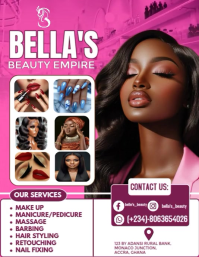 Modern & Minimal Beauty Saloon Flyer Flyer (us Letter) template