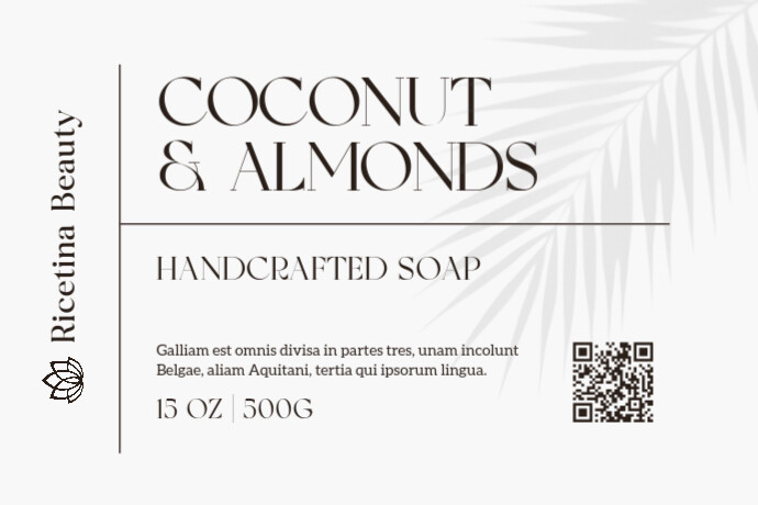 Modern & Minimal Black And White Modern Minimal Handmade Product Label 2025 2026 2027 2028 2029 2030 template