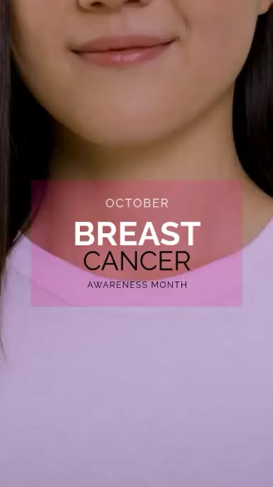 Modern & Minimal Breast Cancer Instagram Reel template