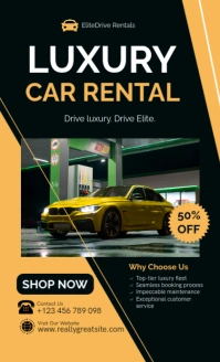 Modern & Minimal Car Hire Services Advertisement Template Us Legal