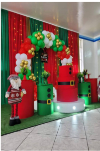 Modern & Minimal Christmas Party Decoration Setup Poster template
