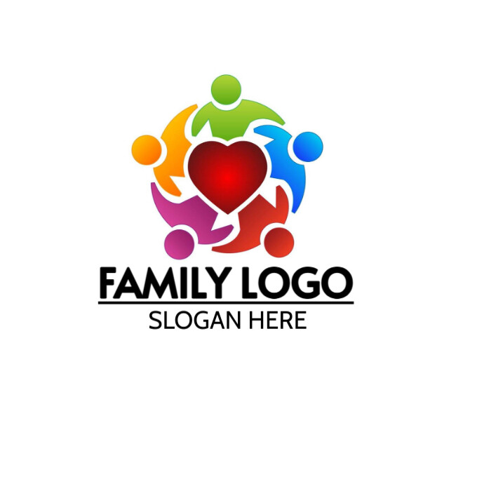 Modern & Minimal Family Logo Logo Logotyp template