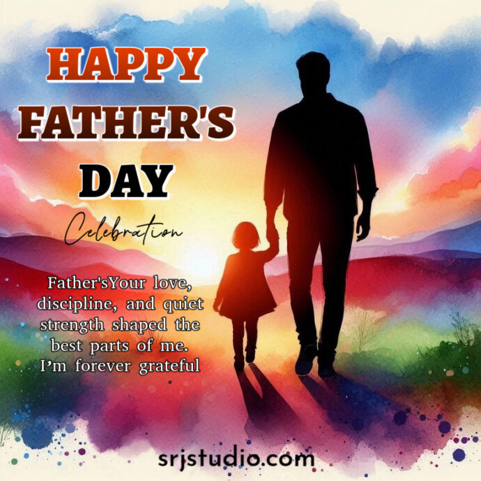 Modern & Minimal Father's Day Post Logo Logotyp template