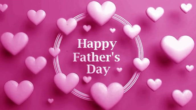 Modern & Minimal Father’s Day Celebration  Digital Display (16:9) template