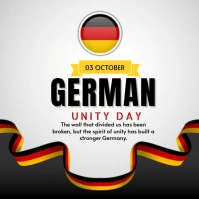 Modern & Minimal German Unity Day Instagram Post template