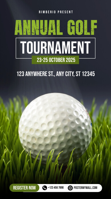 Modern & Minimal Golf Tournament Instagram St template