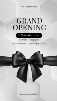 Modern & Minimal Grand Opening Reel Instagram template