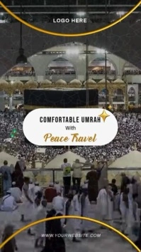 Modern & Minimal Hajj & Umrah Instagram Reel template