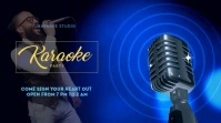 Modern & Minimal Karaoke Night Digital Display (16:9) template