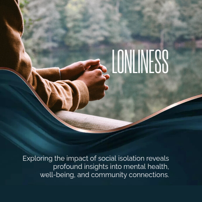 Modern & Minimal Lonliness Awareness Week Instagram Post template