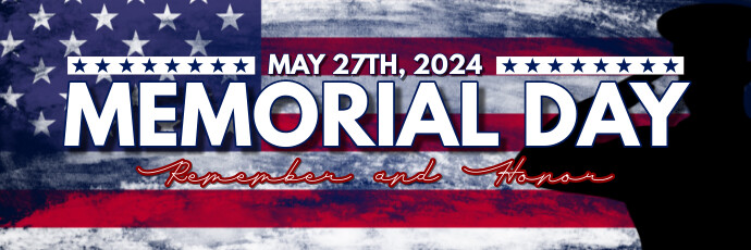 Modern & Minimal Memorial Day Tajuk Twitter Nagłówek na Twittera template