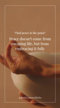 Modern & Minimal Mindfulness Inspiration Reel Instagram template