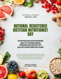 Modern & Minimal National Registered Dietitian Nutritionist Day Event Flyer (us Letter) template