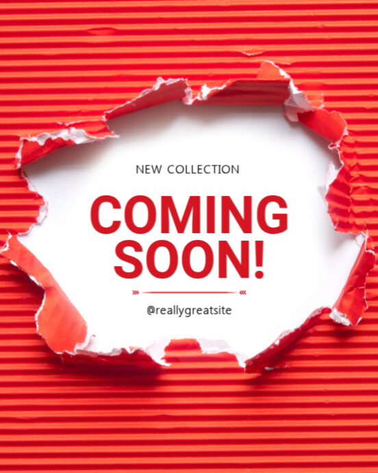 Modern & Minimal New Collection Coming Soon Instagram Portrait template