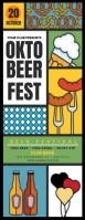 Modern & Minimal Oktobeer Fest Event Half Page Letter Media Página Carta template