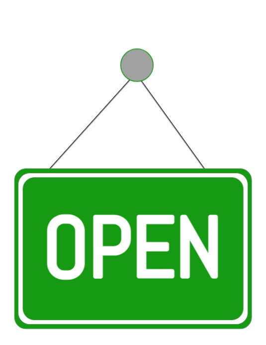 Modern & Minimal Open Sign Board  Flyer (us Letter) template
