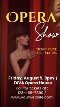 Modern & Minimal Opera Show Instagram Story template