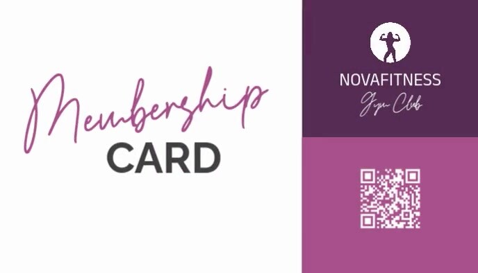 Modern & Minimal Qr Code Membership Card Id Card Template Design Qr Code 2025 2026 2027 2028 2029 20 Biglietto da visita
