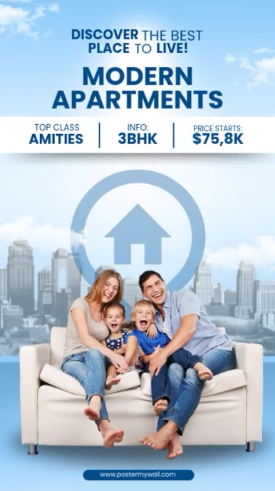 Modern & Minimal Real Estate Marketing Reel Instagram template