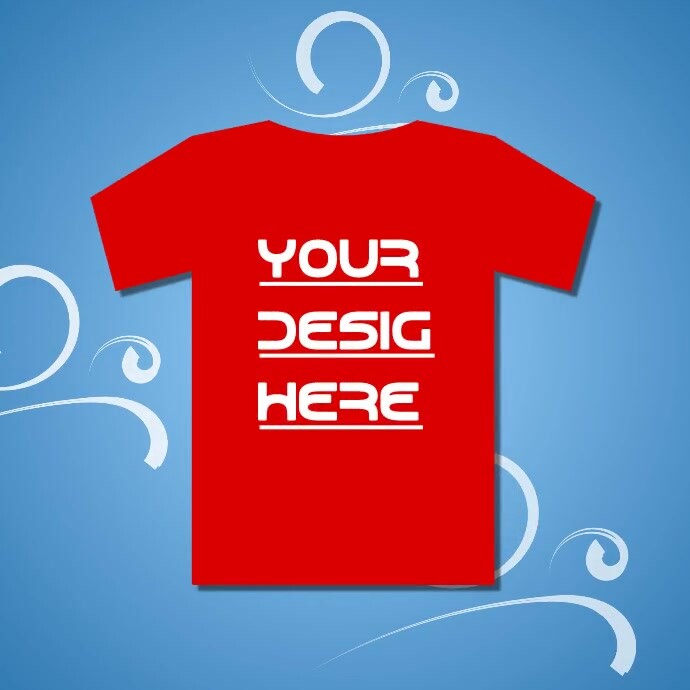 Modern & Minimal Red T-shirt  Instagram Post Wpis na Instagrama template