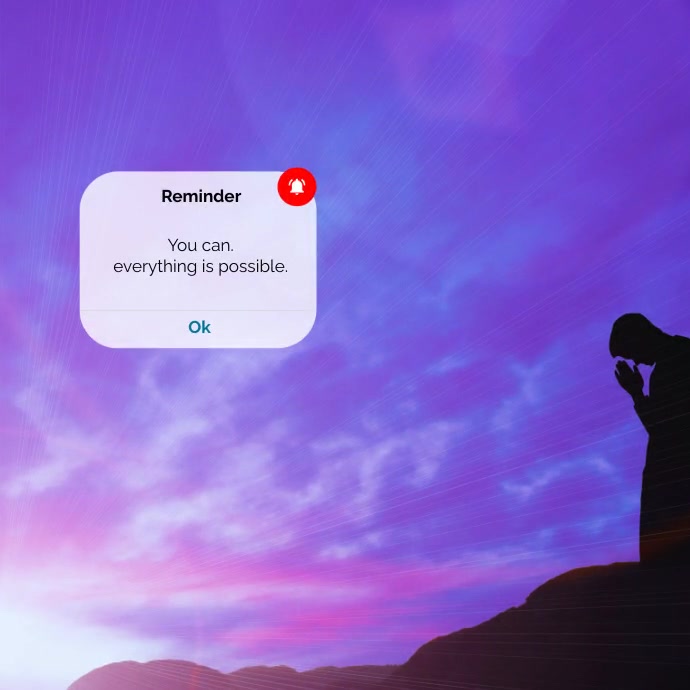 Modern & Minimal Reminder Instagram Post template