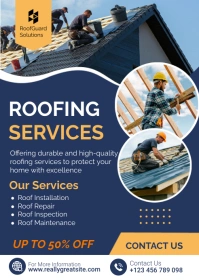 Modern & Minimal Roofing Services A6 template