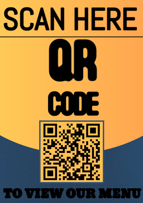 Copy of Modern & Minimal Scan Here A4 | PosterMyWall