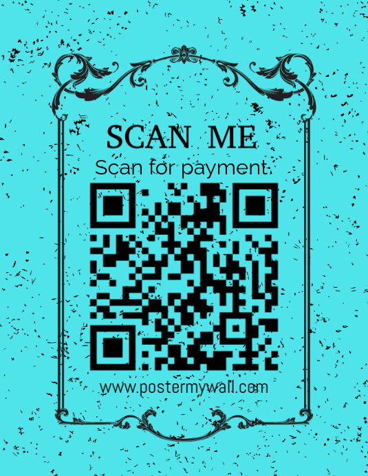 Modern & Minimal Scan Me  Flyer (us Letter) template