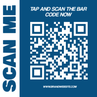 Modern & Minimal Scan Me Poster  Instagram Post template