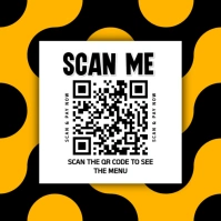 Modern & Minimal Scan Qr Code  Instagram Post template