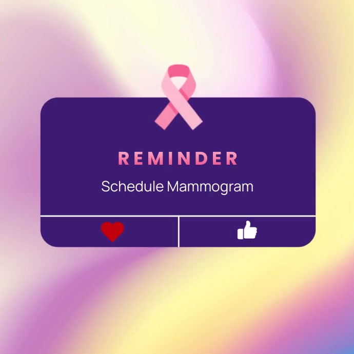 Modern & Minimal Schedule Mammogram Instagram template