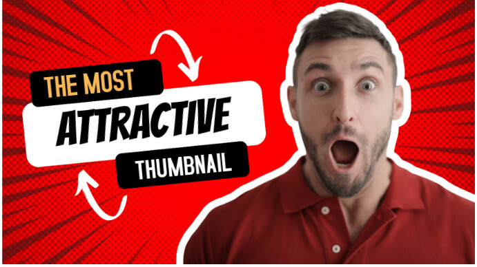 Modern & Minimal The Most Attractive Thumbnail  Youtube Thumbnail template