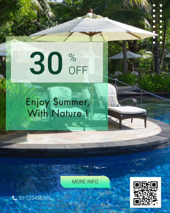 Modern & Minimal Travel Agent Discount Instagram Portrait template