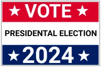 Modern & Minimal Vote For President  Label template