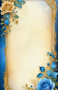 Modern & Minimal Wedding Invitation Frame  Half Page Wide template