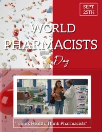 Modern & Minimal World Pharmacists Day Template Flyer (us Letter)