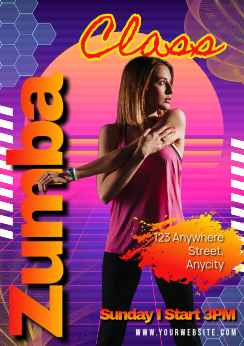 Modern & Minimal Zumba Classes A2 template