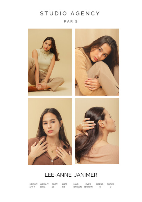 Modern & Proffessional Modelling Comp Digitals A4 template