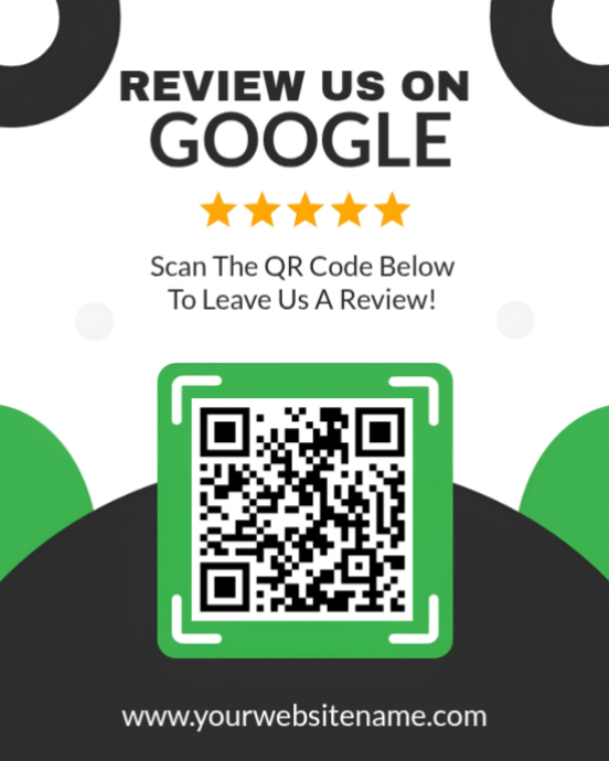 Modello Modern 5-Star Google Review QR Code Sign Template | PosterMyWall