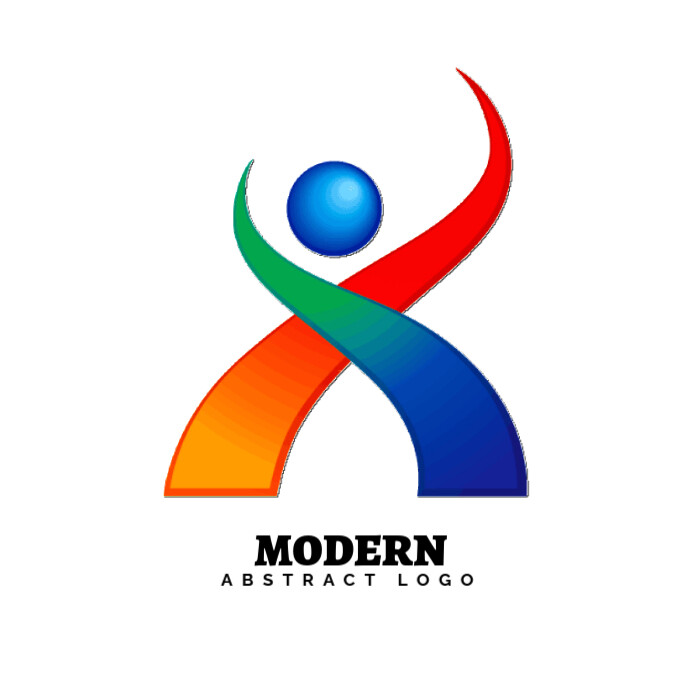 Plantilla de Modern abstract human shape logo | PosterMyWall