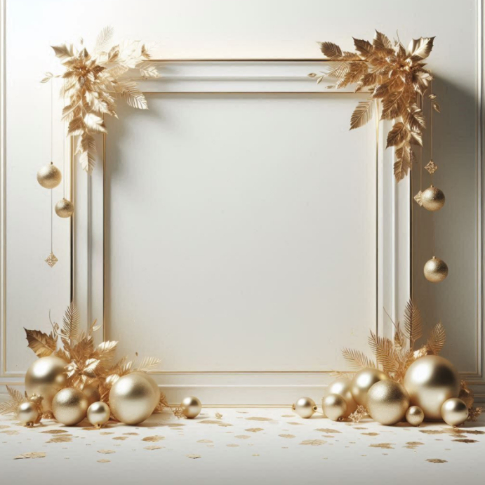 Modern and Minimal Gold Leaves Instagram Post Template | PosterMyWall