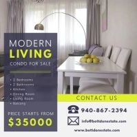 Modern Apartment Advertisement Video Квадрат (1 : 1) template
