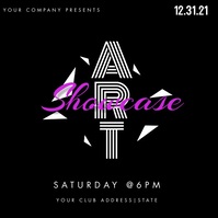 Modern Art Showcase Video Art Instagram-bericht template