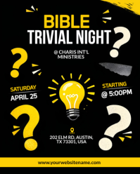 Noir Bible Trivia Night Instagram Portrait Template