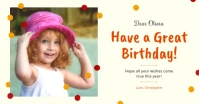 Modern Birthday Card Facebook Template