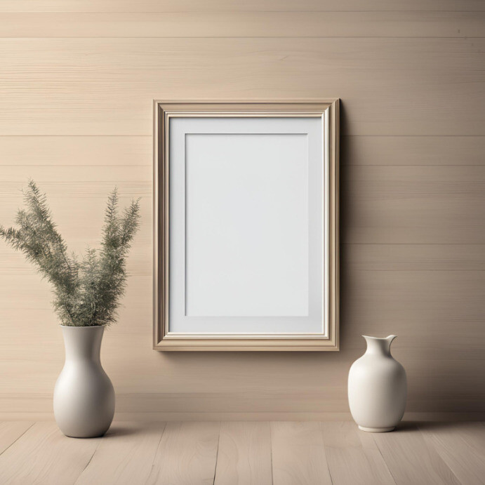 Modern Blank Picture Frame Template Mockup Photo Frame Design