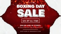 Modern Boxing Day Sale on Apparel Video Banner Facebook-omslagvideo (16: 9) template
