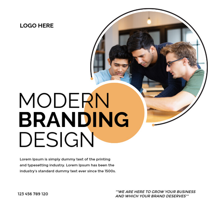 Modern Branding Strategy Social Media Post Template | PosterMyWall
